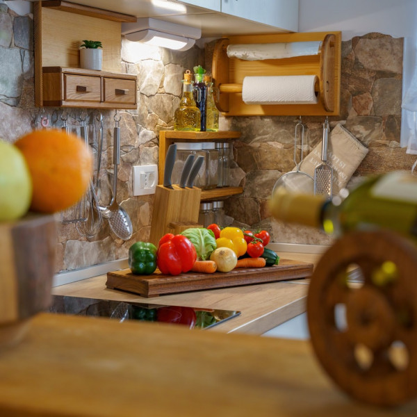 Kitchen, House Family Podhum, House Family Podhum with garage, Kvarner, Croatia Dražice